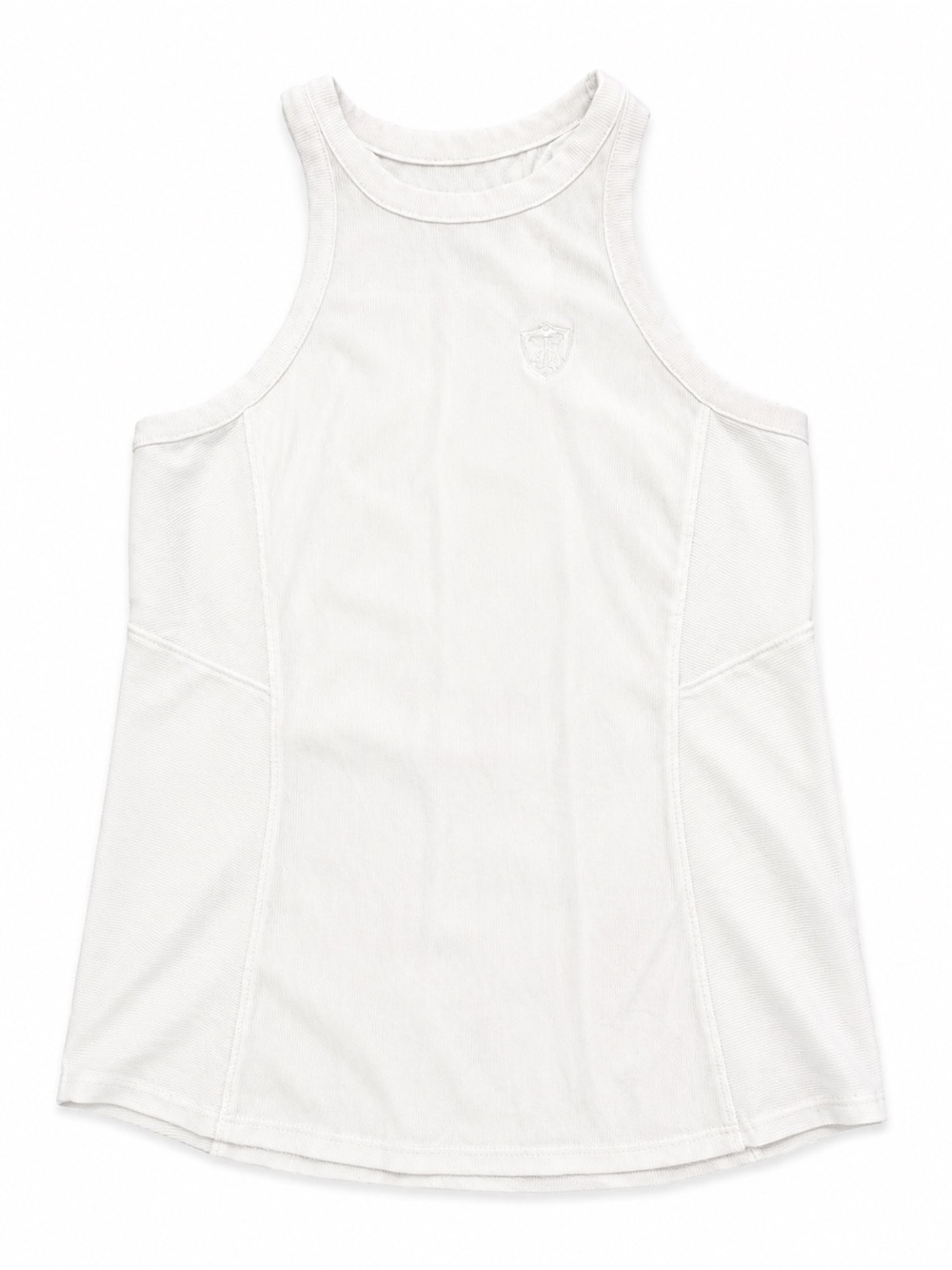 Lucky in Love White Racerback Tank Top